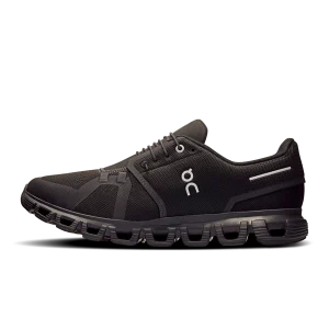 On Cloud 6 Wide Black Shoes