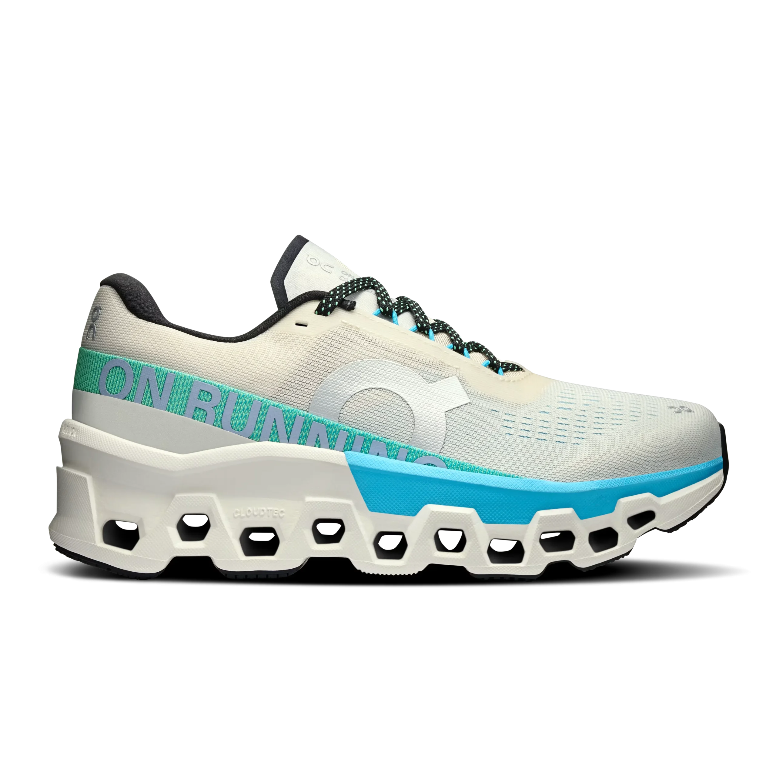 On Cloudmonster 2 Women Cream Horizon Shoes On Cloudmonster 2 Women Cream Horizon Shoes