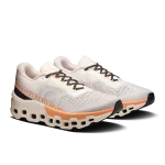 On Cloudmonster 2 Women Ivory Tangerine Shoes