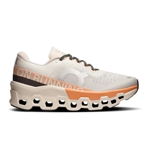 On Cloudmonster 2 Women Ivory Tangerine Shoes